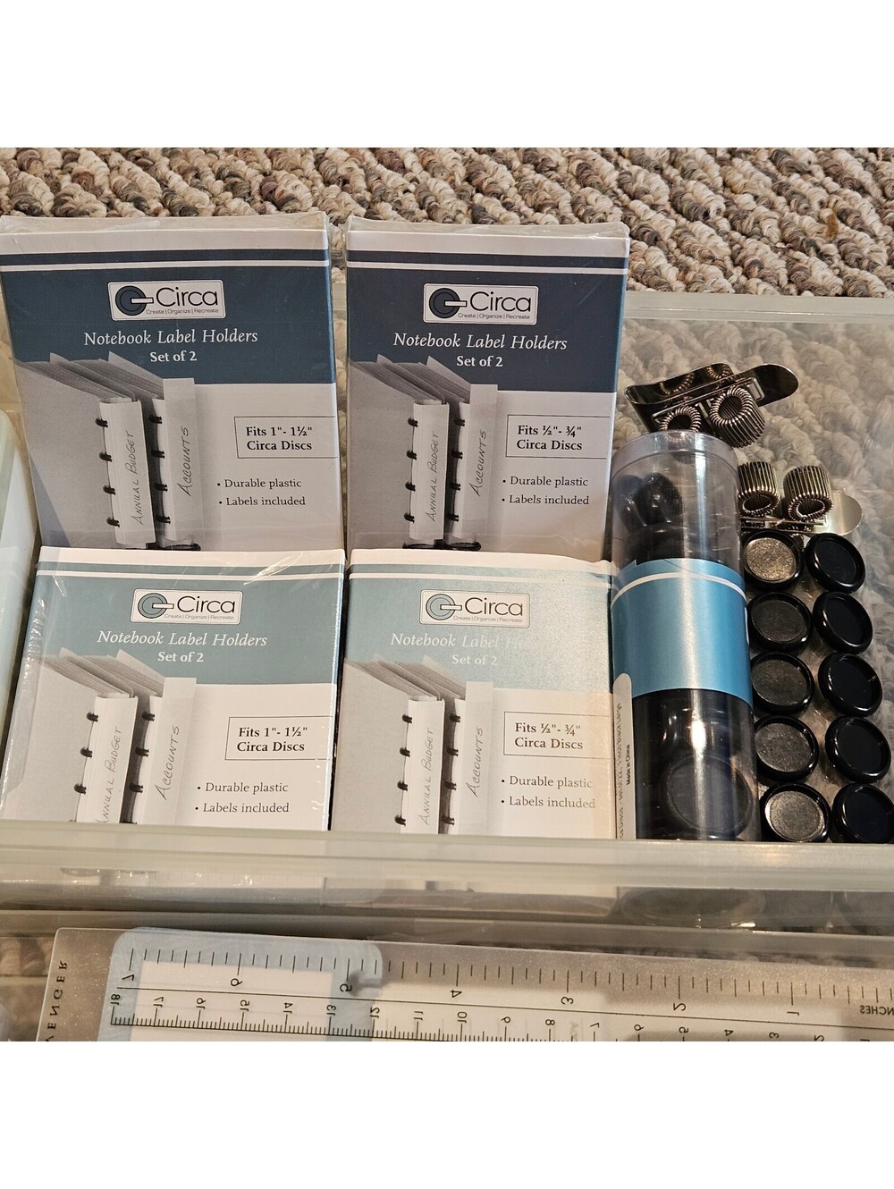 Levenger Circa Discbound Office Notebook System Supplies Label Holders Discs